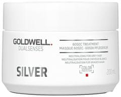 GOLDWELL Maska pro blond a šedivé vlasy Silver (60sec Treatment) (Objem 200 ml)