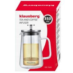 KLAUSBERG Pístový Spařovač Kávy/Tepelného Čaje 350Ml Klausberg Kb-7684