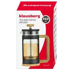 KLAUSBERG Pístový Spařovač Na Kávu/Čaj 350Ml Klausberg Kb-7679