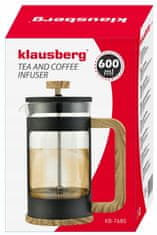 KLAUSBERG Pístový Spařovač Na Kávu/Čaj 600Ml Klausberg Kb-7680