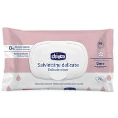 Chicco Dětské vlhčené ubrousky Delicate s heřmánkem 72 ks