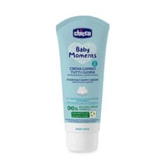 Chicco Krém na dětský zadeček Baby Moments bez parfému na každý den 100ml, 0m+