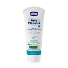 Chicco Krém na dětský zadeček Baby Moments bez parfému s 99% přírodních složek 100ml, 0m+