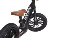 Qplay Odrážedlo Racer air (Titanium) Black/ Brown, věk 3 - 6 let, do 30 kg