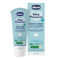 Chicco Krém na dětský zadeček Baby Moments bez parfému na každý den 100ml, 0m+