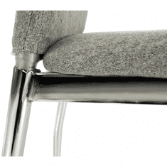 ATAN Jídelní židle OLIVA NEW - béžový melír / chrom