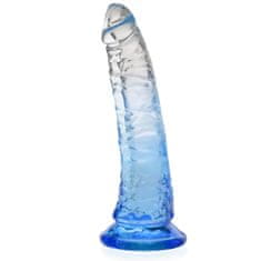 XSARA Gelový dildo elastický penis s přísavkou17 cm - 75024768