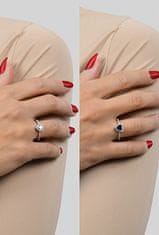 Brilio Silver Romantický stříbrný prsten Srdce RI047W (Obvod 50 mm)