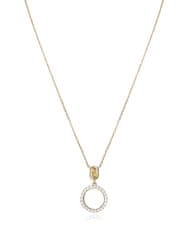Viceroy Půvabný pozlacený náhrdelník se zirkony Elegant 13066C100-30
