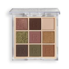 Makeup Revolution Paletka očních stínů Ultimate Desire Shadow Palette Stripped Khaki 8,1 g