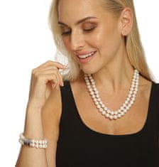 JwL Luxury Pearls Zvýhodněná perlová souprava šperků JL0598 a JL0656 (náramek, náhrdelník)