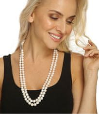 JwL Luxury Pearls Zvýhodněná perlová souprava šperků JL0598 a JL0656 (náramek, náhrdelník)