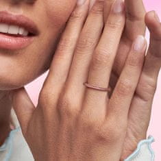 Pandora Třpytivý pozlacený prsten Rose Me 189679C02 (Obvod 52 mm)