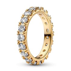 Pandora Třpytivý pozlacený prsten Shine Timeless 160050C01 (Obvod 56 mm)