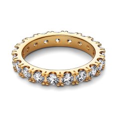 Pandora Třpytivý pozlacený prsten Shine Timeless 160050C01 (Obvod 56 mm)