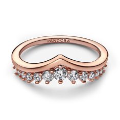 Pandora Třpytivý bronzový prsten Rose Timeless 182320C01 (Obvod 56 mm)