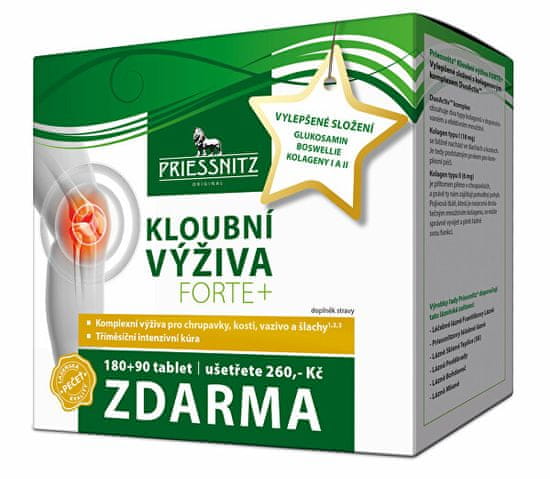 Simply you Priessnitz kloubní výživa Forte + kolageny 180 tbl. + 90 tbl. ZDARMA