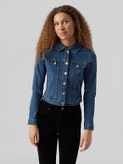 Vero Moda Dámská džínová bunda VMLUNA 10279492 Medium Blue Denim (Velikost S)