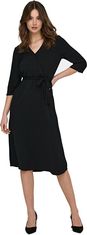 Jacqueline de Yong Dámské šaty JDYLION Regular Fit 15207813 Black (Velikost 34)