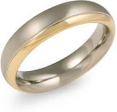 Boccia Titanium Pozlacený titanový snubní prsten 0130-08 (Obvod 62 mm)