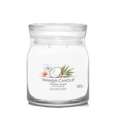 Yankee Candle Aromatická svíčka Signature sklo střední Coconut Beach 368 g