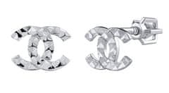 Silvego Stříbrné náušnice s diamantovým výbrusem PRGSGE2355ES