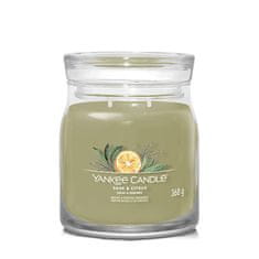 Yankee Candle Aromatická svíčka Signature sklo střední Sage & Citrus 368 g