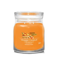 Yankee Candle Aromatická svíčka Signature sklo střední Farm Fresh Peach 368 g