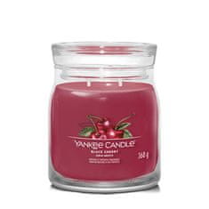 Yankee Candle Aromatická svíčka Signature sklo střední Black Cherry 368 g