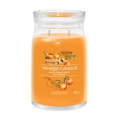 Yankee Candle Aromatická svíčka Signature sklo velké Farm Fresh Peach 567 g