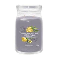 Yankee Candle Aromatická svíčka Signature sklo velké Black Tea & Lemon 567 g