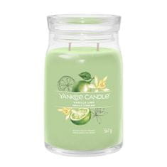 Yankee Candle Aromatická svíčka Signature sklo velké Vanilla Lime 567 g