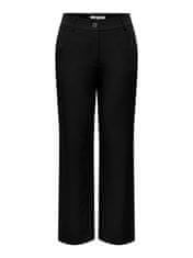 ONLY Dámské kalhoty ONLLANA-BERRY Straight Fit 15267759 Black (Velikost 36)