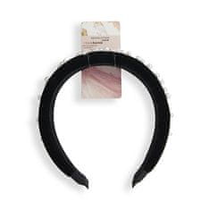 Makeup Revolution Čelenka do vlasů Black Pearl (Velvet Headband)