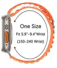 4wrist Apple watch Alpine loop straps #Orange 42/44/45/49mm