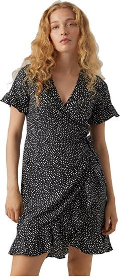 Vero Moda Dámské šaty VMHENNA Regular Fit 10286402 Black