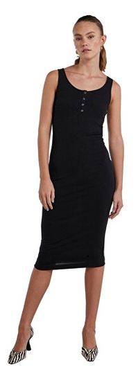 Pieces Dámské šaty PCKITTE Slim Fit 17112261 Black