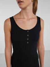 Pieces Dámské šaty PCKITTE Slim Fit 17112261 Black (Velikost M)