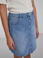 Pieces Dámská sukně PCPEGGY 17126258 Light Blue Denim (Velikost XS)