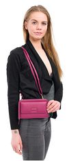 Lagen Dámská kožená crossbody kabelka BLC/5425 Cranberry