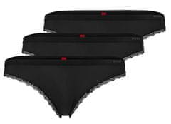 Hugo Boss 3 PACK - dámská tanga HUGO 50492458-001 (Velikost XL)