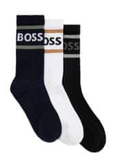 Hugo Boss 3 PACK - pánské ponožky BOSS 50469371-966 (Velikost 39-42)