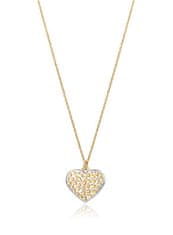 Viceroy Pozlacený náhrdelník s přívěskem srdce San Valentín 13119C100-09
