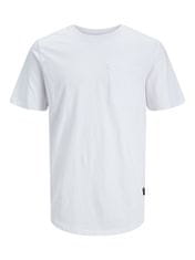 Jack&Jones Pánské triko JJENOA Long Line Fit 12210945 White (Velikost L)