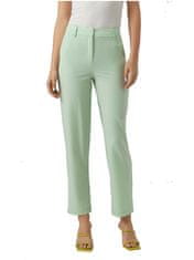 Vero Moda Dámské kalhoty VMZELDA Straight Fit 10261257 Mist Green (Velikost 34/34)