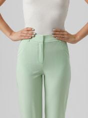 Vero Moda Dámské kalhoty VMZELDA Straight Fit 10261257 Mist Green (Velikost 34/34)