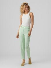 Vero Moda Dámské kalhoty VMZELDA Straight Fit 10261257 Mist Green (Velikost 34/34)