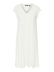 Vero Moda Dámské šaty VMMARIJUNE Relaxed Fit 10281918 Snow White (Velikost S)