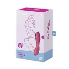 Satisfyer Vibrátor na stimulaci klitorisu Curvy Trinity 3 Red