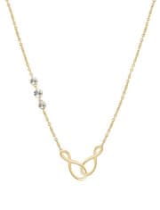 Brosway Stylový pozlacený náhrdelník Nekonečno Ribbon BBN10